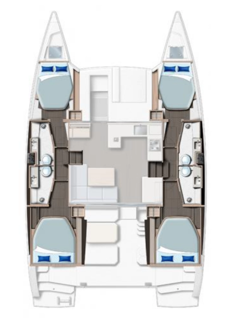 Noleggio Catamarano a Procida – Leopard Catamarans / Robertson & Caine Leopard 42 - 4 cab.