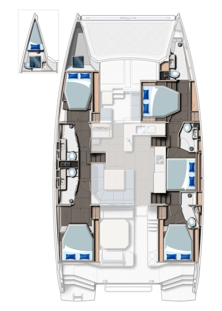 Noleggio Catamarano a Procida – Leopard Catamarans / Robertson & Caine Leopard 50 - 5 + 1 cab