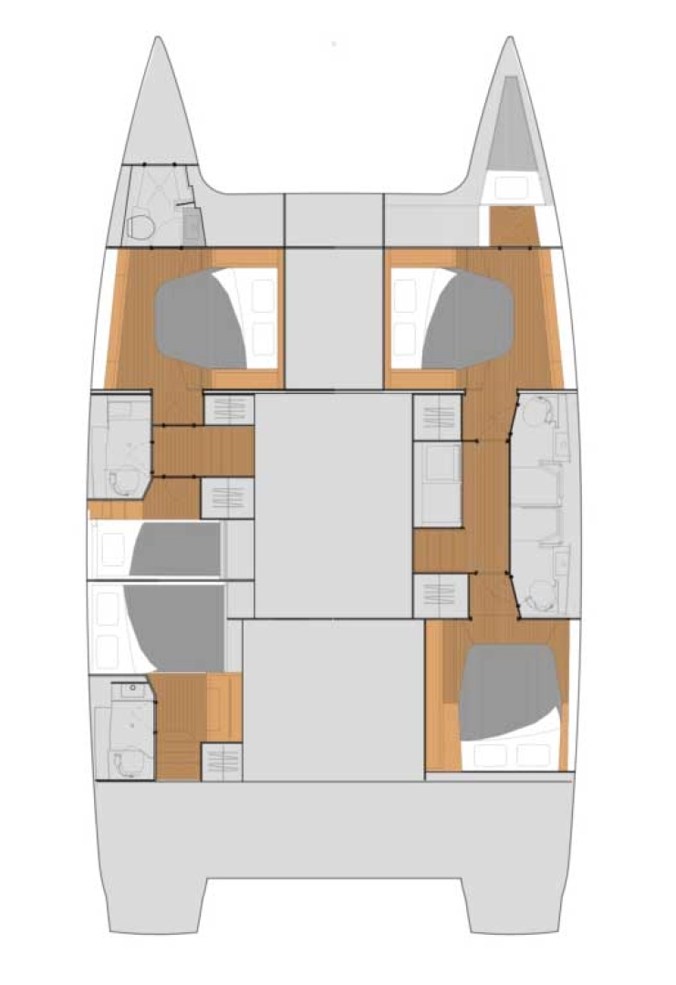 Noleggio Catamarano Fountaine Pajot con patente nautica