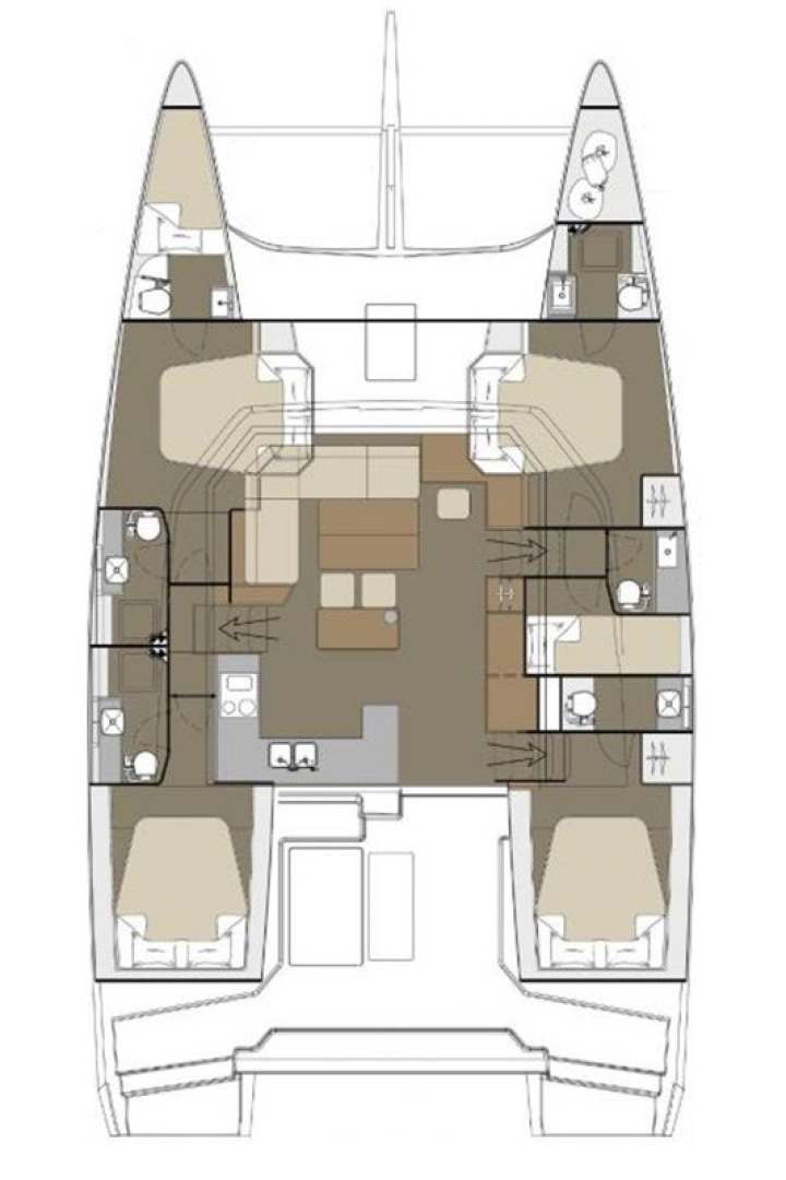 Noleggio Catamarano con o senza skipper Dufour a Komolac