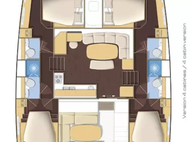 Noleggio barche Lagoon Lagoon 421 a Turgutreis su Samboat