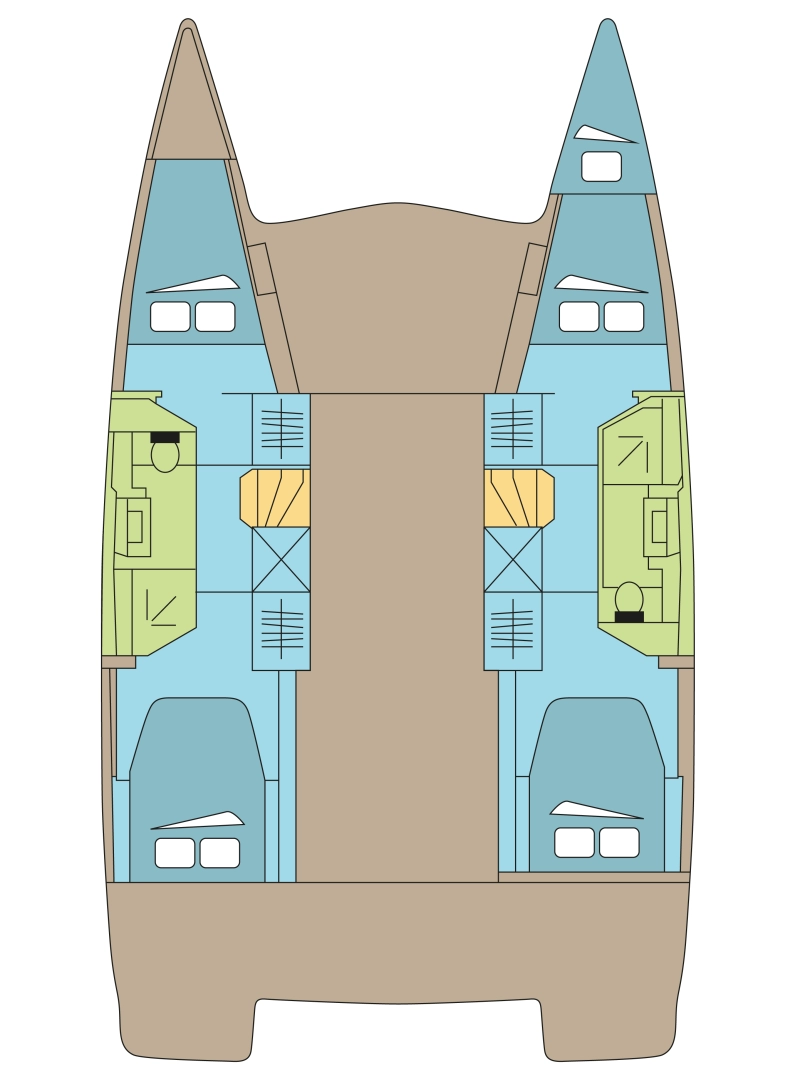 Noleggio Catamarano Fountaine Pajot con patente nautica