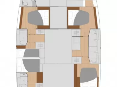 Noleggio Catamarano Fountaine Pajot con patente nautica