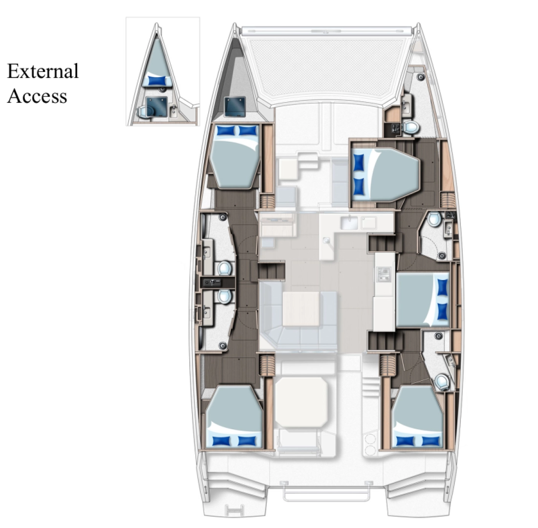 Noleggio a Furnari – Leopard Catamarans / Robertson & Caine Leopard 50 - 5 + 1 cab su SamBoat