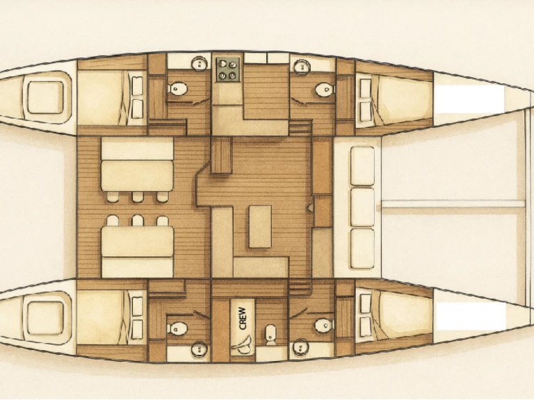 Noleggio Catamarano Lagoon con patente nautica