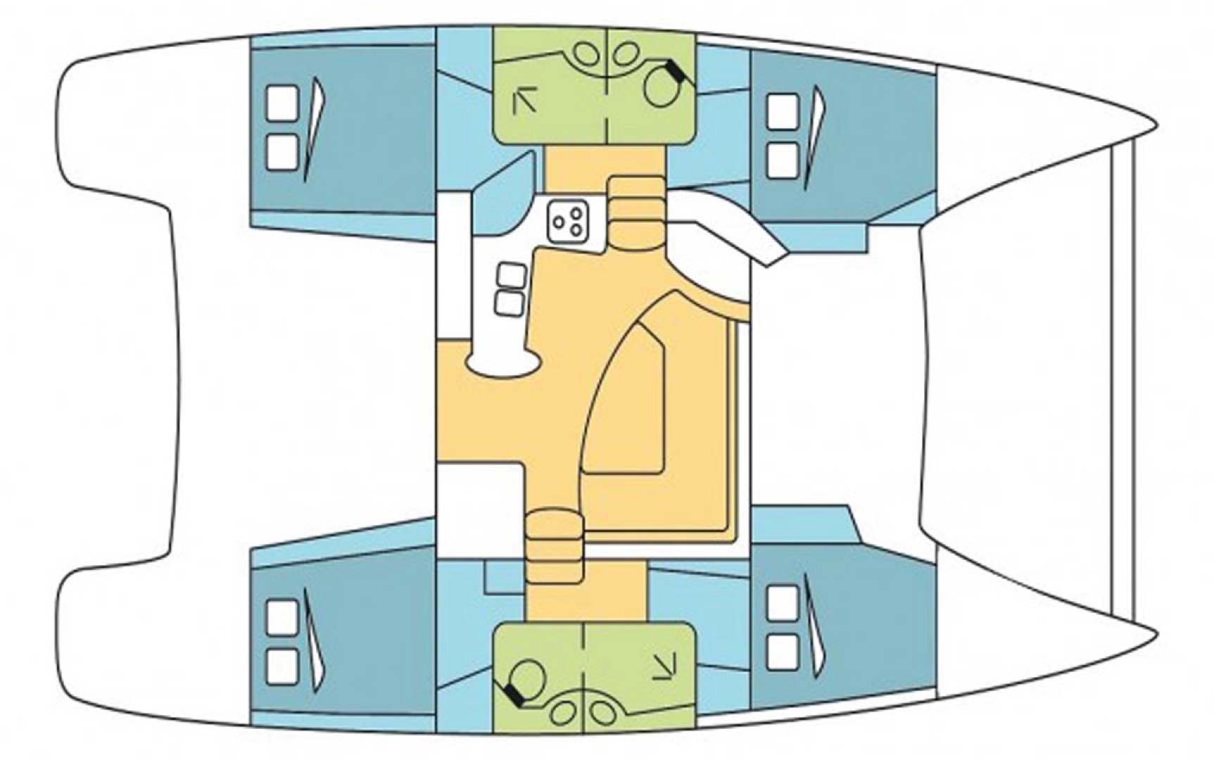 Noleggiare una Fountaine Pajot Lipari 41 a Trogir