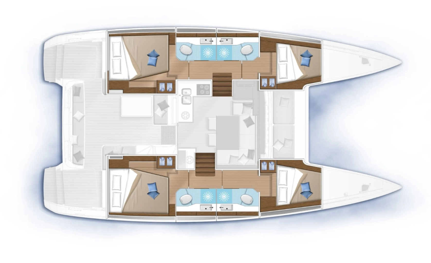 Noleggio barche Lagoon Lagoon 40 a Castelli su Samboat
