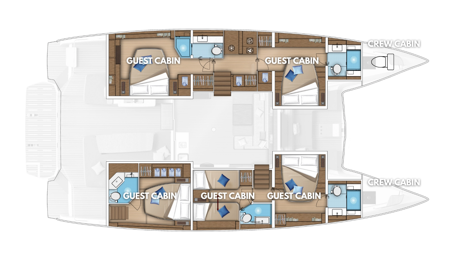 Noleggio barche Castelli economico Lagoon 55