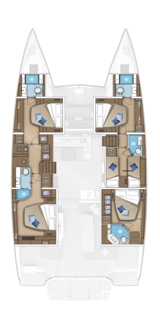 Noleggio barche Lagoon Lagoon 55 a Castelli su Samboat