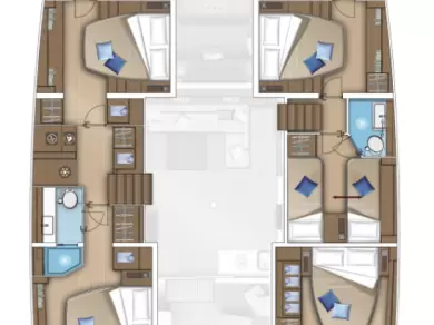 Noleggio barche Lagoon Lagoon 55 a Castelli su Samboat