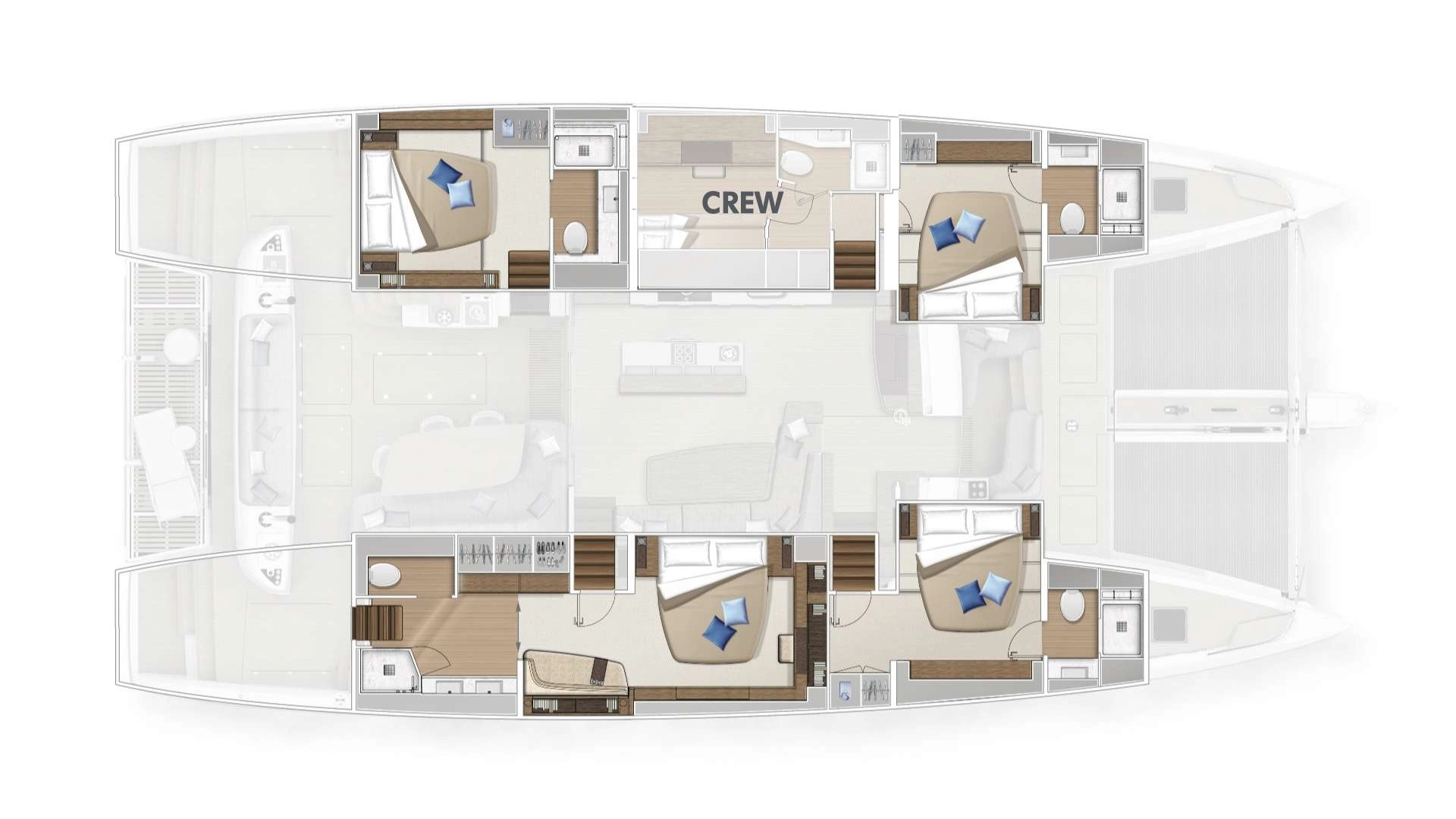 Noleggio barche Castelli economico Lagoon Sixty 5