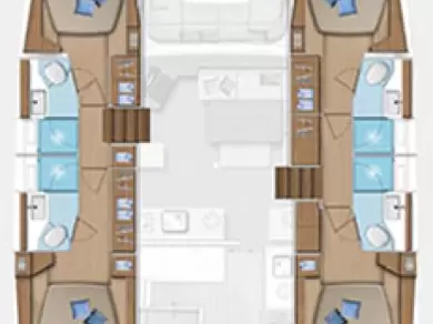 Noleggio barche Lagoon Lagoon 46 a Gouviá su Samboat