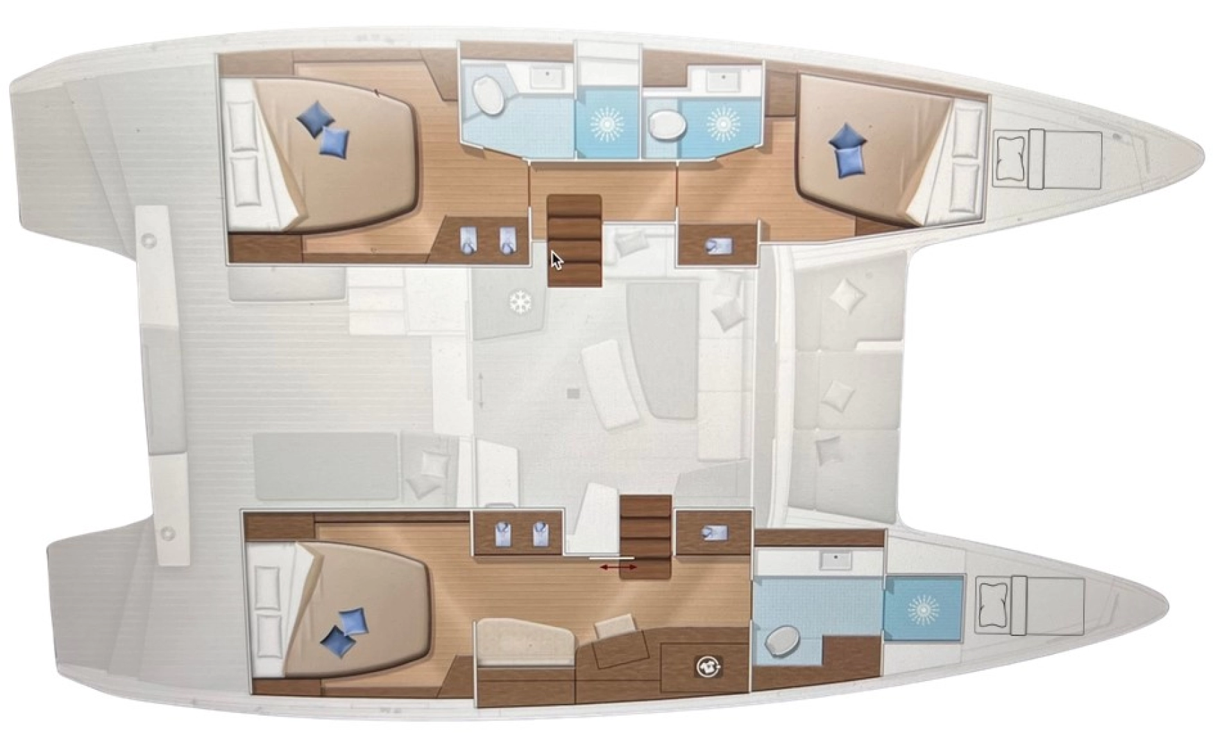 Noleggio Catamarano con o senza skipper Lagoon a Rogosnizza