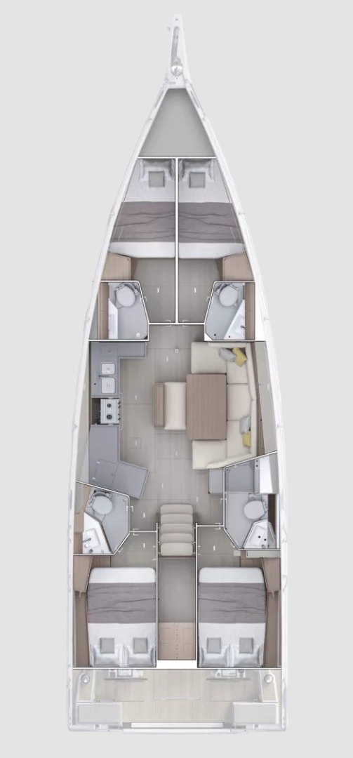 Noleggio Barca a vela Bénéteau con patente nautica