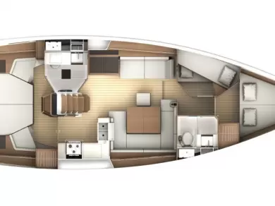 Noleggio Barca a vela Jeanneau con patente nautica