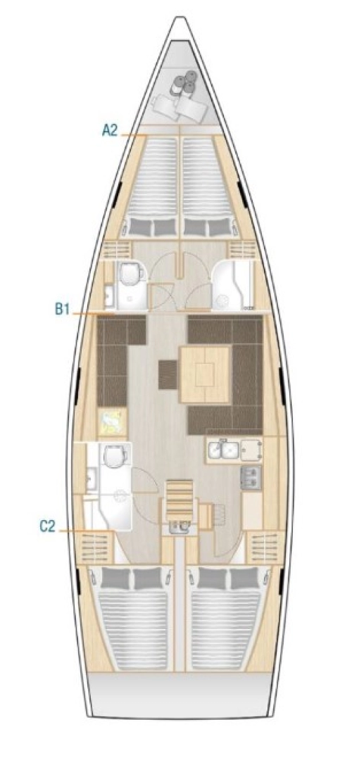 Hanse Hanse 458 da affittare a  Punat
