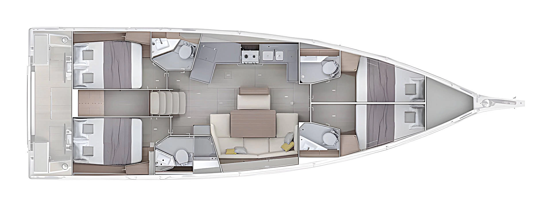 Noleggio Barca a vela a Rogosnizza – Bénéteau Oceanis 47 - 4 cab.