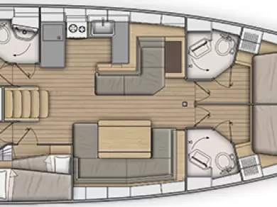 Bénéteau Oceanis 51.1 da affittare a  Lefkáda