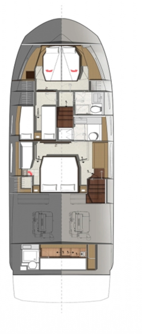 Noleggiare una Jeanneau Prestige 520 Flybridge - 3 + 1 cab. a Spalato