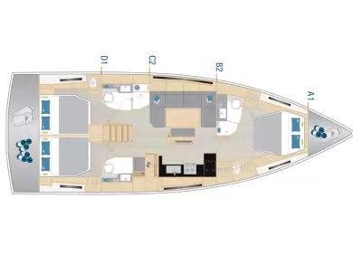 Hanse Hanse 460 da affittare a  Sebenico