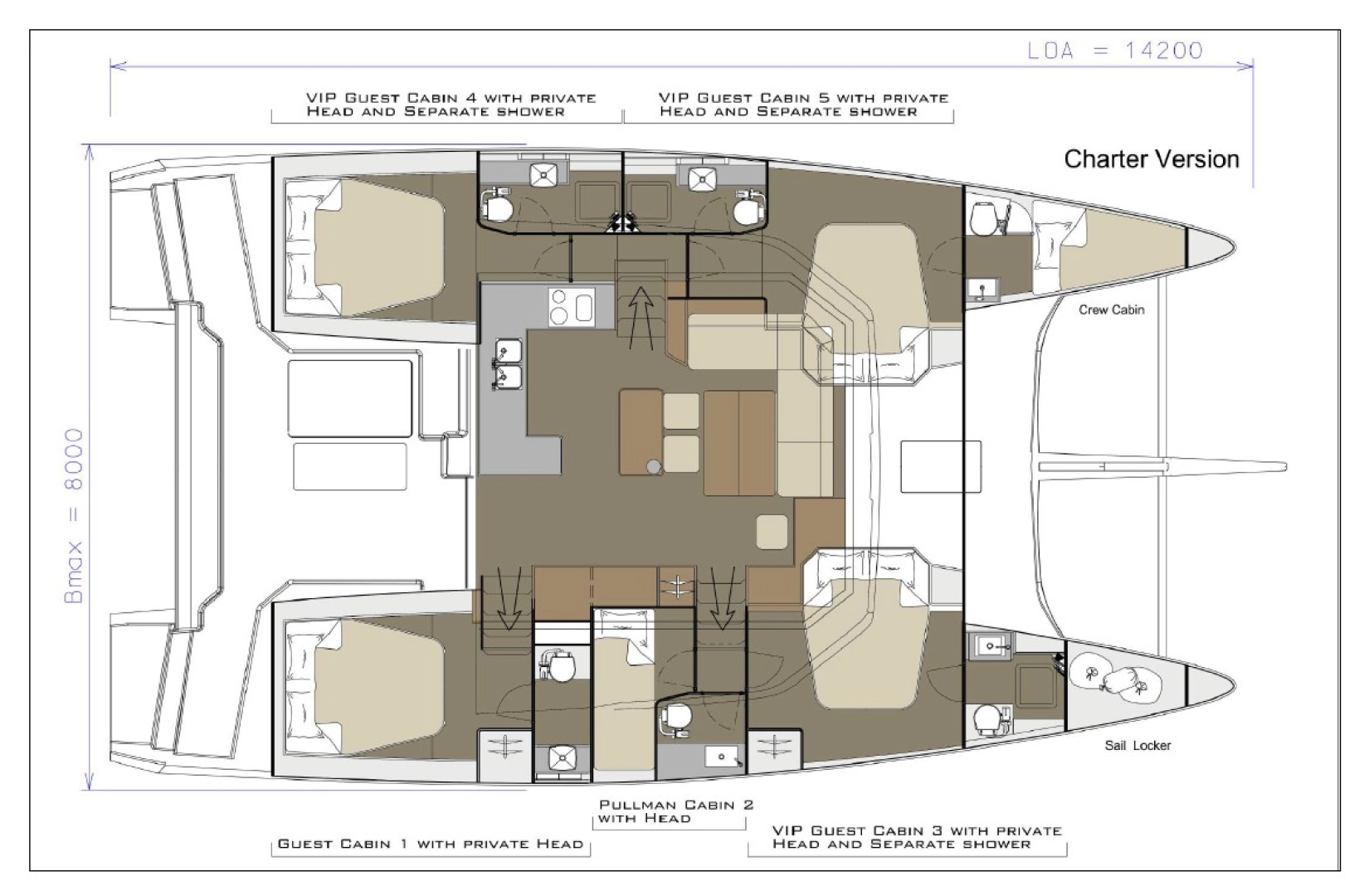 Noleggio barche Dufour Dufour Catamarans 48 Sail a Pirovac su Samboat
