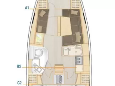 Noleggio barche Hanse Hanse 388 a Seget Donji su Samboat