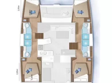 Noleggio barche Pirovac economico Lagoon 450 F