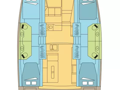 Noleggio Catamarano a Lávrio – Bali Bali 4.2