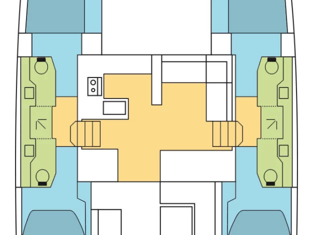 Noleggio Barca a motore a Komolac – Bavaria Nautitech 47 Power - 4 + 2 cab.