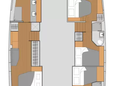Noleggio Catamarano Fountaine Pajot con patente nautica