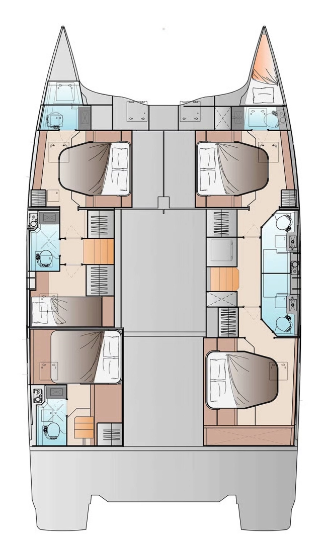 Noleggio Catamarano a Frenchtown – Fountaine Pajot Fountaine Pajot FP 48 Quintet 5