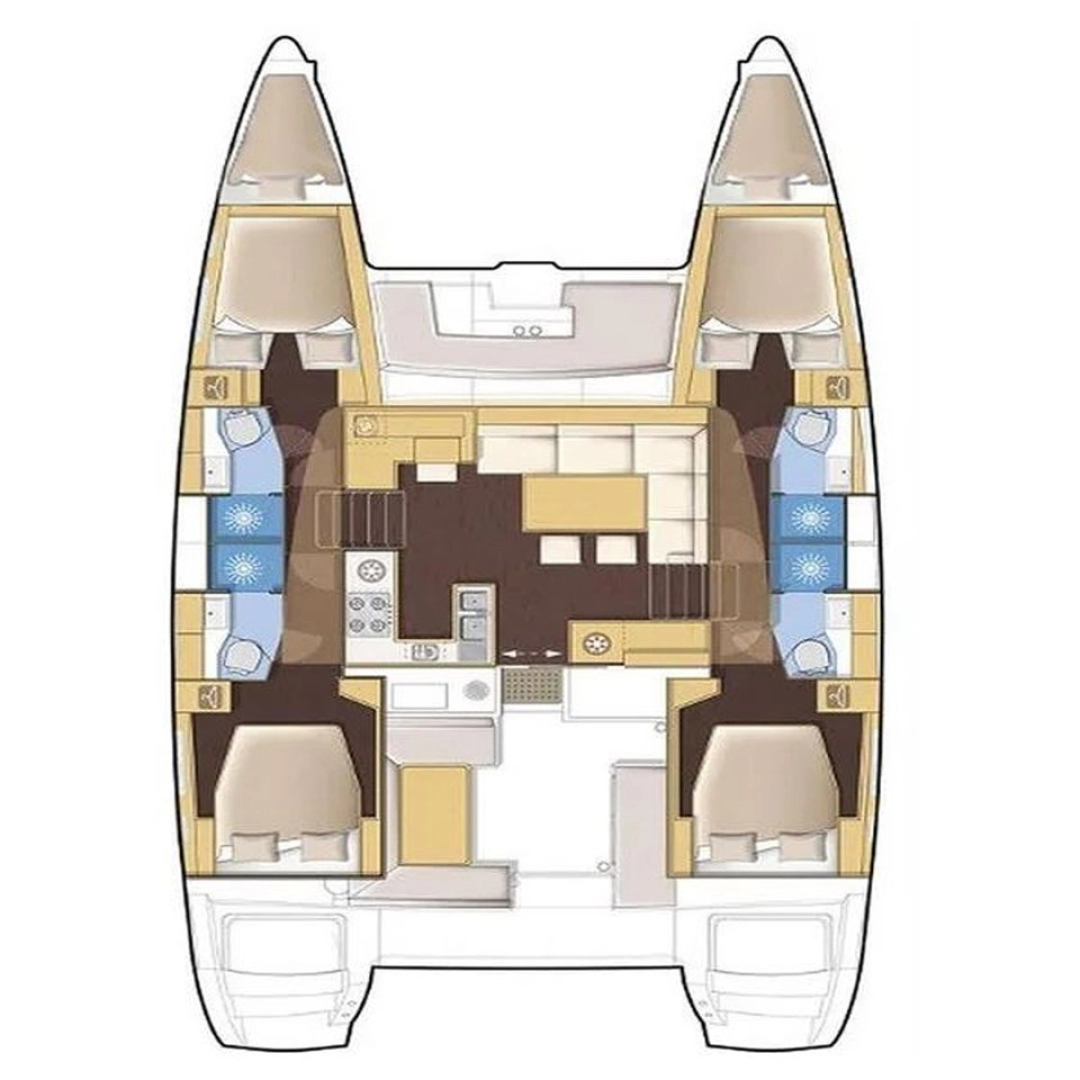 Noleggio Catamarano Lagoon con patente nautica