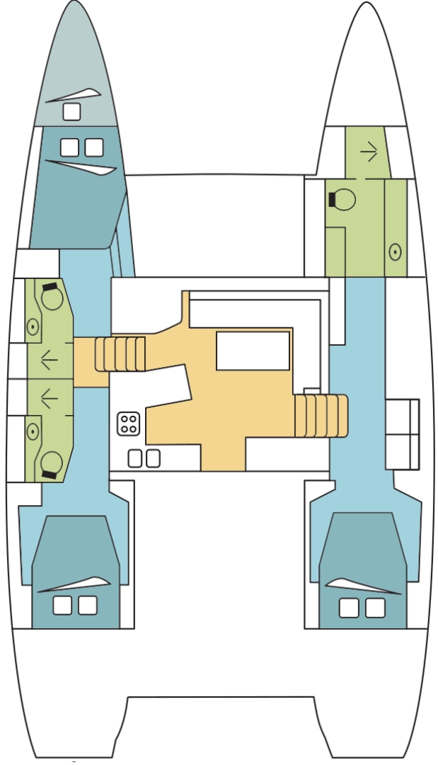 Noleggio Catamarano Lagoon con patente nautica