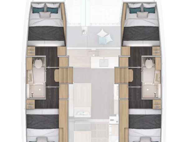 Noleggio barche Jezera economico Lagoon 38 - 4 cab.
