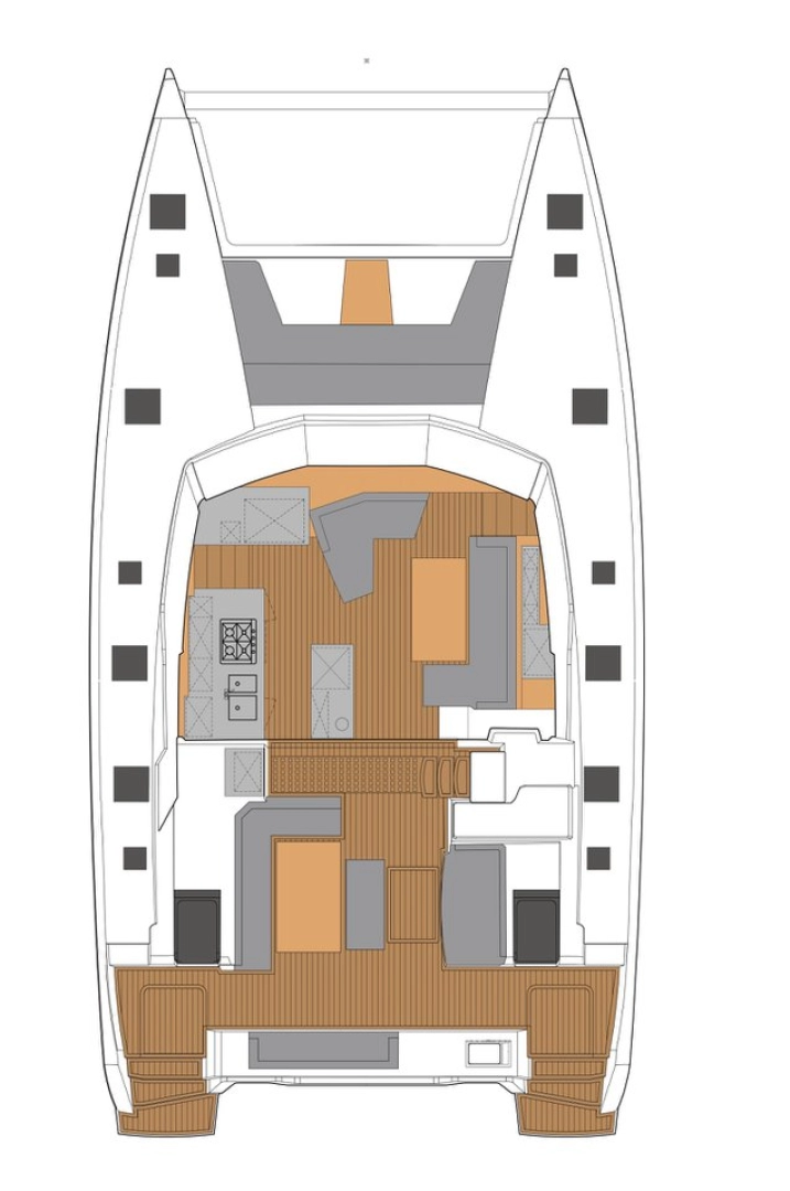 Noleggio barche Fountaine Pajot Aura 51 a Sant Antoni de Portmany su Samboat