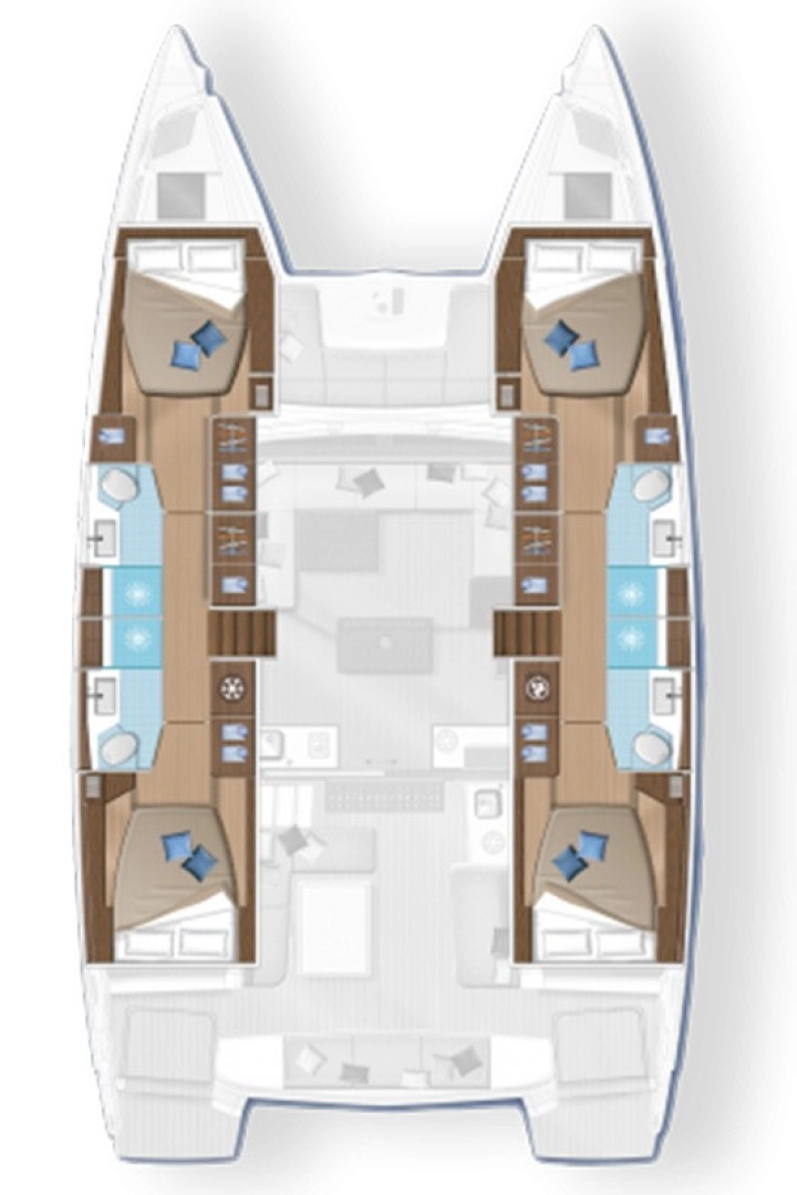 Noleggio barche Seget Donji economico Lagoon 50