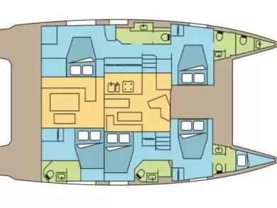 Fountaine Pajot Fountaine Pajot Aura 51 SMART ELECTRIC - 5 cab. da affittare a  Pozzuoli