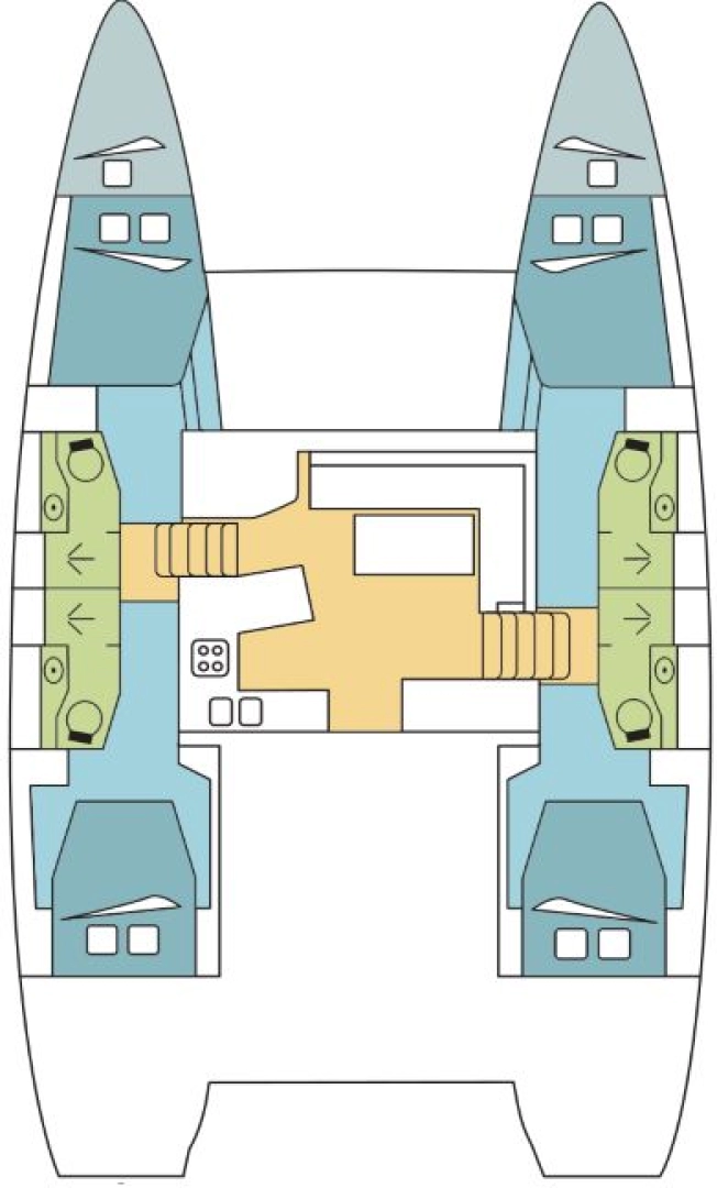 Noleggio Catamarano Lagoon con patente nautica