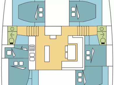 Lagoon Lagoon 52 F da affittare a  Le Marin