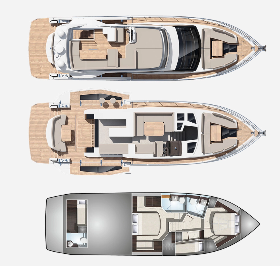 Galeon Galeon 500 Fly - 3 cab. da affittare a  Castelli