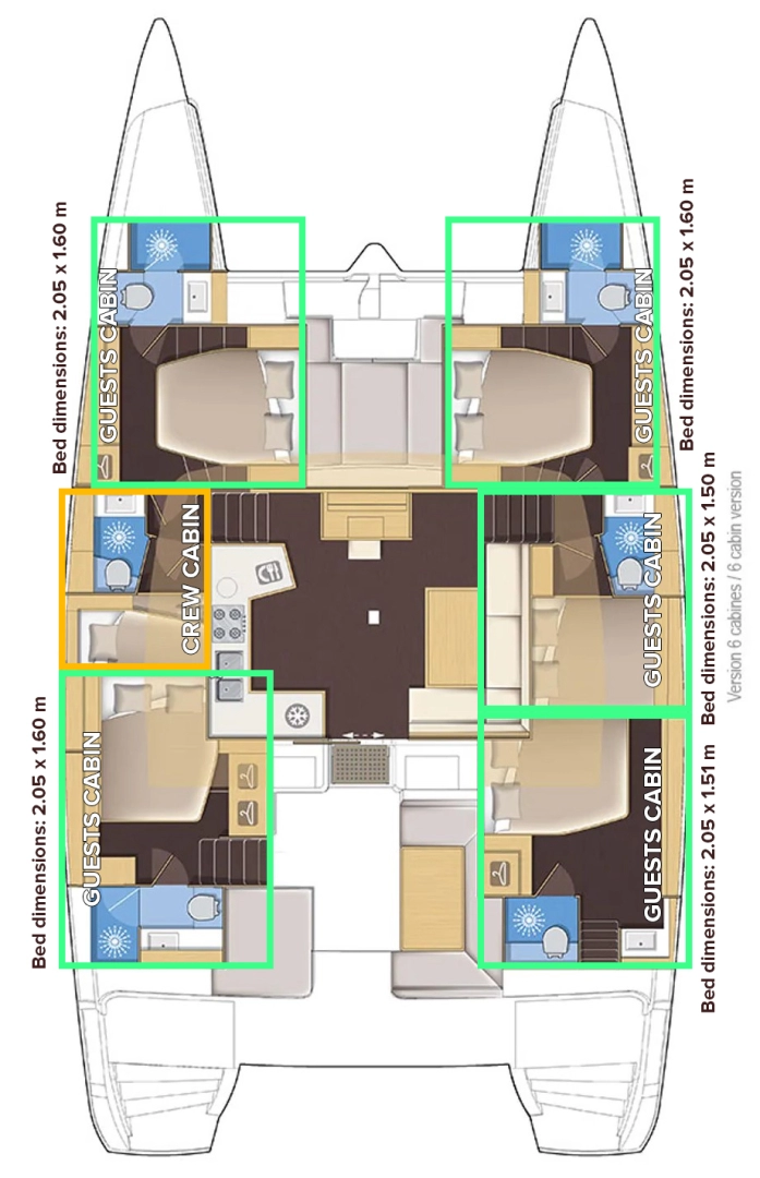 Noleggio barche Lagoon Lagoon 52 a Castelli su Samboat