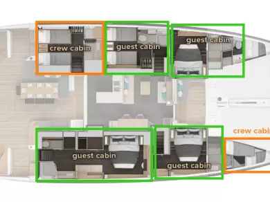 Noleggio barche Castelli economico Lagoon 60