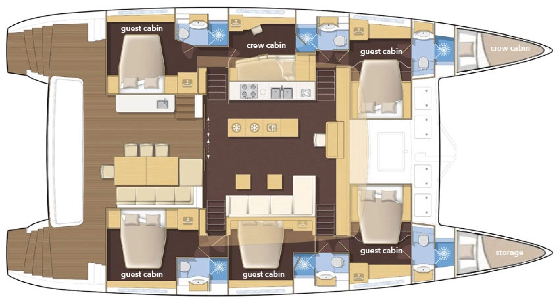 Noleggio barche Lagoon Lagoon 620 a Spalato su Samboat