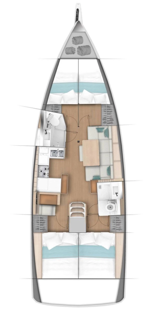 Jeanneau Sun Odyssey 440 da affittare a  Paros (Isola)