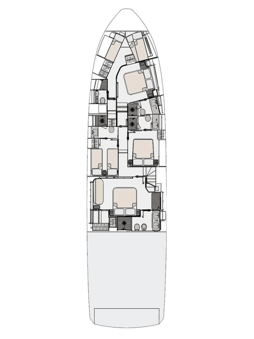 Noleggio a Podstrana – Azimut Azimut 78 Fly - 4 + 1 cab. su SamBoat