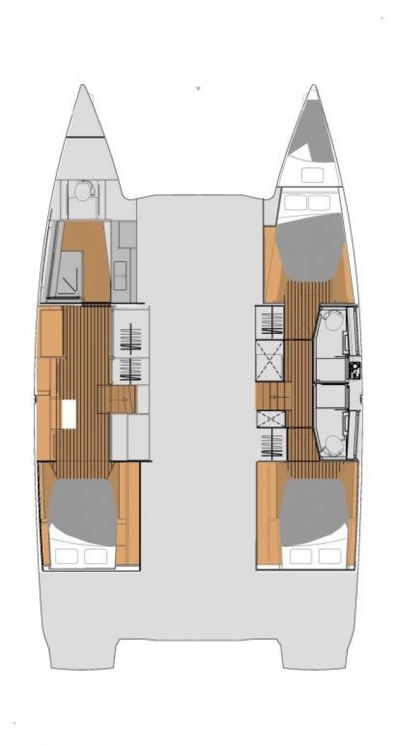 Noleggio Catamarano Fountaine Pajot con patente nautica
