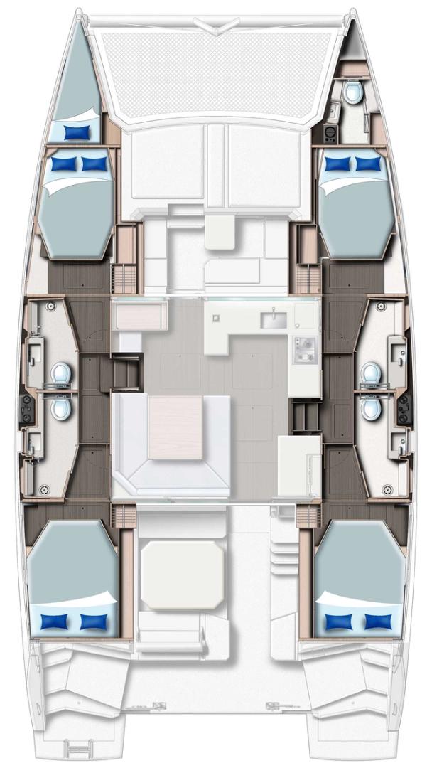 Noleggiare una Leopard Catamarans / Robertson & Caine Leopard 45 a Belize City