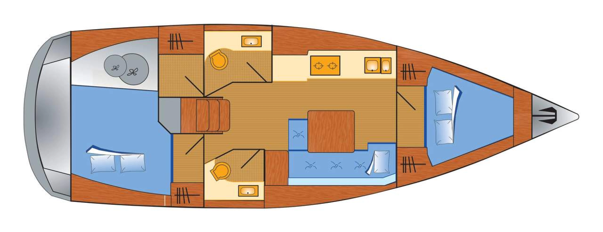 Noleggio barche Dufour Dufour 382 Grand Large a Barth su Samboat