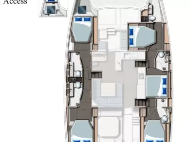 Noleggio barche Leopard Catamarans / Robertson & Caine Leopard 50 - 5 + 1 cab a Cannigione su Samboat