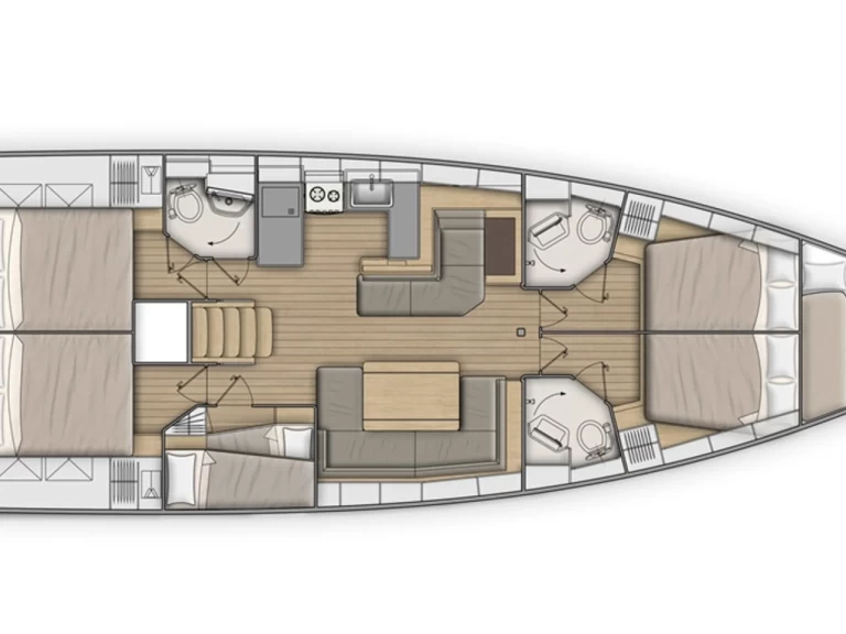 Noleggio Barca a vela a Nikiána – Bénéteau Oceanis 51.1